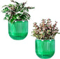Melphoe Self Watering Pots for Indoor Plants Planter, 5.3 Inch 2 Pack Planters Self Watering Plant Pots for Flower, Houseplants, Succulent, African Violets and Cactus with Drainage