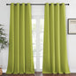 NICETOWN Bedroom Curtain Room Darkening Drapery 102 inches Length - Home Fashion Thermal Insulated Grommet Room Darkening Curtain for Living Room (Fresh Green, 1 Panel, 52 x 102 inches)