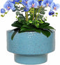 Ceramic Planters 13 Inch, Honeycomb Ceramic Pots for Plants Indoor Outdoor, Round Plant Pot with Drainage Hole, Large Planter Flower Pot, Reactive Glaze Blue