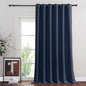 NICETOWN Navy Blue Blackout Room Divider Curtains 144 inch Length, Grommet Energy Saving Thermal Drapes Sound Reducing Window Treatments for Living Room, 1 Panel, W80 x L144