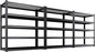 Set of 3 Garage Shelving-3000 lbs 5 Tier Storage Shelves,Adjustable Heavy Duty Metal Shelving Unit and Storage Large Wire Rack,Utility Steel Shelf for Warehouse Industrial Pantry Basement 71"x46"x18"