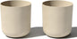 Veradek Round Lima Plastic Planter Pots for Indoor/Outdoor Garden Use, Sand Color, 5 Year Warranty
