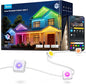 Govee Permanent Outdoor Lights 2, 100ft RGBIC Outdoor Lights with 16 Million Colors and 100 Scene Modes, IP67 Waterproof, Holiday & Party Decorations, Works with Alexa, Google Assistant, White