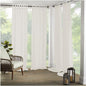 Elrene Home Fashions Matine Weatherproof Tab-Top Indoor/Outdoor Solid Color Curtain Panel for Porch, Pergola, Patio, Deck, 52”W x 95”L, Ivory