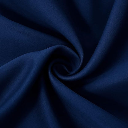 Water Proof Outside Curtains with Grommet Top for Porch, W52 x L120 Thermal Insulated Washable Light Block Outdoor Divider Drapes for Patio Gazebo Deck Pool Area Pergola Cabana (Navy, 2 Panels)
