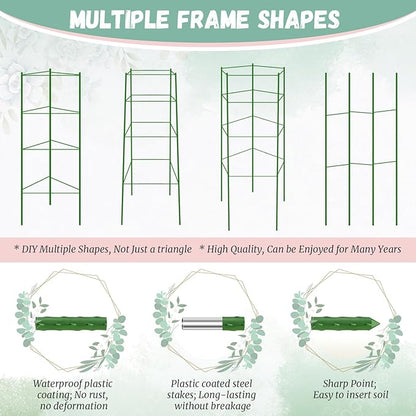 Legigo 2-Pack Tomato Cage for Garden Plant Support - Up to 48in Garden Stakes, Tomato Trellis for Potted Plants, Tomato Cages Plant Stakes for Climbing Vegetables & Flowers