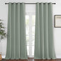 NICETOWN Bedroom Curtain 95 inches Long for Bedroom - Grommet Top Thermal Insulated Energy Saving Sound Reducing Drapes for Living Room, Sage Green, 1 Panel, W52 x L95