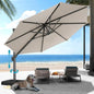 HOTEEL10x10ft Patio Umbrella Cantilever Umbrellas - Upgrade and Intensify - 360 Rotation and 5 Angles Adjustment - Aluminum Offset Pool Umbrella Outdoor Umbrellas for Patio Garden Pool
