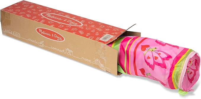 Kids Folding Chair with Butterfly Back, Cup Holder and Storage Bag