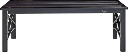Crosley Furniture Kaplan Weather Resistant Metal Outdoor Coffee Table for Patio, Deck, Porch, Oiled Bronze