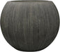 11.8" H X 14.5" D Round Plastic Planter with Drainage Hole & Plug, Large Lightweight Plant pot ,Recyclable ,Durable, Weather/UV Resistant for Indoor Outdoor, (8.9" Opening), Vintage Black
