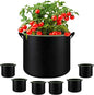6-Pack 10 Gallon Grow Bags - 300G Heavy Duty Aeration Fabric Pots with Handles,Thickened Nonwoven Planter Bags for Vegetables Flowers Fruits