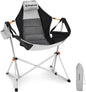 KingCamp Hammock Chair with Footrest – Heavy Duty Swinging Rocking Camping Chairs for Adults up to 400lbs, Folding Portable Oversized Rocker with Cup Holder & Pillow for Outdoor Beach Lawn RV Sports