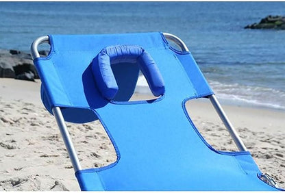 Ostrich the Original Chaise 72 x 22 Inch Lounge Portable Reclining Lounger, Outdoor Patio, Beach, Lawn, Camping, or Pool Tanning Chair, Aqua