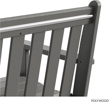 POLYWOOD GNB48GY Vineyard 48" Bench, Slate Grey