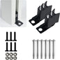 Kozyard Ground Mounting Kit for 3-Panel Privacy Screens – Perfect for Securing to Concrete – Helps Hide Clutter and Keep Your Outdoor Space Neat – Fits Both White & Black Panels
