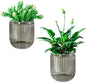 Melphoe Self Watering Pots for Indoor Plants Planter, 4.7 Inch 2 Pack Planters Self Watering Plant Pots for Flower, Houseplants, Succulent, African Violets and Cactus with Drainage
