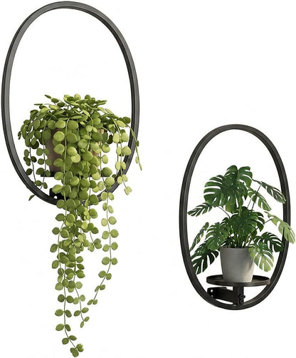 2 Pack Plant Stand Indoor Outdoor Hanging Planters for Plants Wall Plant Holder for Indoor Plants Plant Frames Wall Decor for Livingroom Bedroom Balcony Patio