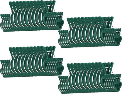 80 Pcs Plant Support Clips,Flower and Vine,Garden Tomato Plant Support Clips for Supporting Stems,Vines Grow Upright Climbing,Tool for Straightening,Tomato Cage,Trellis. 2 Sizes in one Pack