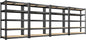 REIBII 2400LBS Storage Shelves 5 Tier Garage Shelving Heavy Duty Adjustable Garage Shelves, Utility Rack Shelf, Shelving Units for Storage Warehouse Pantry Closet, 35.5" W x 11.9" D x 72" H, 4 Pack
