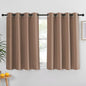 NICETOWN Blackout Drapery Curtain Panel - Window Treatment Thermal Insulated Solid Grommet Blackout Drape for Bedroom (1 Panel, 52 by 45 inches, Cappuccino)