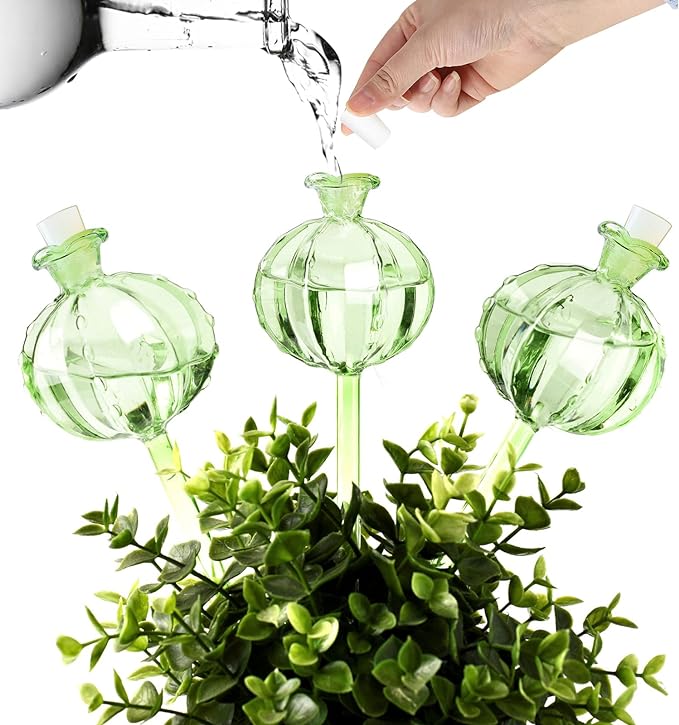 Self Watering Planter Insert. Plant Watering Devices. 3-Pack Cactus Plant Watering Bulbs. Plant Watering Globes. Plant Gifts Plant Lover Gifts