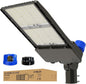 HYPERLITE LED Parking Lot Lights Outdoor - 400W 60000lm UL Listed Led Parking Lights Dusk to Dawn - 5000K Slip Fitter Mount LED Pole Light for Stadium Street Barn Yard Driveway Roadway - AC100-277V