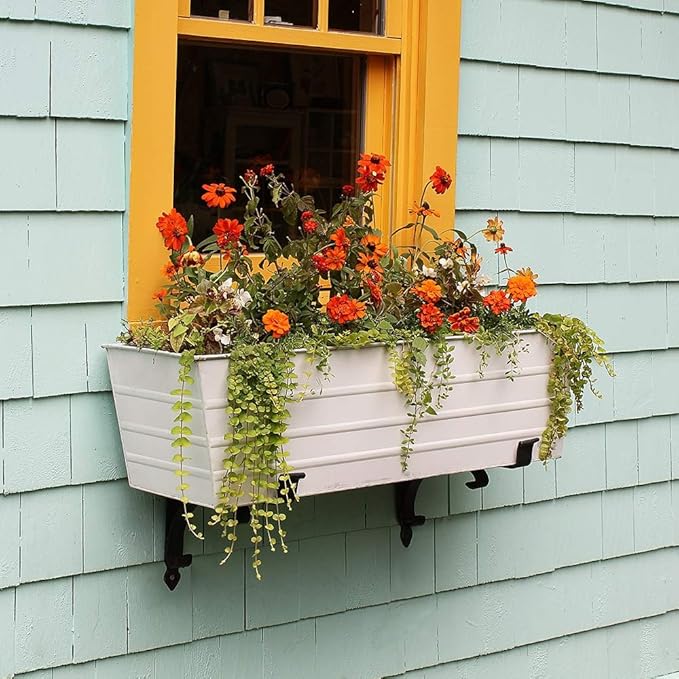 Achla Designs C-21W Window Box, Large, White
