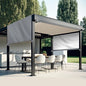 Universal Pergola Replacement Canopy Outdoor Canopy Shade Cover Waterproof Shade Top Cover for Outdoor Patio Porch Backyard(12 x 9 ft,Gray)