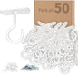 50Pack Ceiling Hooks Bulk for Hanging Plants,2.5 inches White