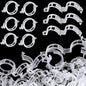 Plant Support Clips, 100 Pcs Tomato Clips, Plastic Trellis Clips, Grape Vine Tomato Vine Vegetables Plants Garden Support Clips to Grow Upright Makes Plants Healthier (Plastic, White)