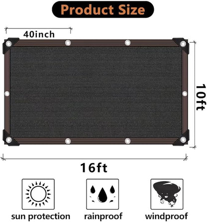 Shade Cloth - 70-90% Sunblock Net for Garden Patio,Shade Sails for Plants Greenhouse Outdoor Pergola Lawn Sun Shade Cloths for Kennel Chicken Coop Easier to Hang Shade Net Cover