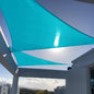 SUNNY GUARD Custom Size 11'x11'x15.6' Turquoise Blue Sun Shade Sail Right Triangle UV Block Shade for Backyard Yard Patio Deck Garden(Customized)