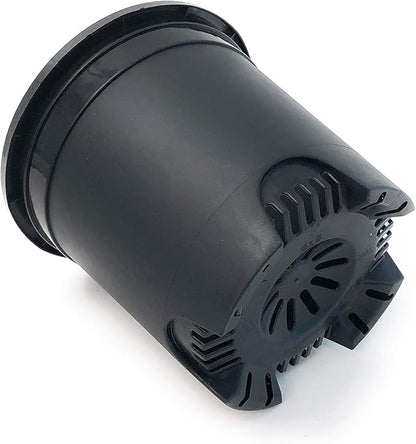 Cotta Planters 2 Gallon Black Nursery Pot Plastic 6-Pack Planter Pots Pot Liners for Outdoor Indoor Plants Gardening Flower Pots with Drainage Holes