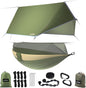 Sunyear Camping Hammock, Portable Single & Double Hammock with Net, 2 Person Hammock Tent with 2 * 10ft Straps, Best for Outdoor Hiking Survival Travel