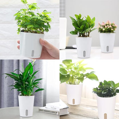3" Self Watering Pots,20 Sets Self Watering Planter Pots for Indoor Plants with Water Level Indicator and Multiple Vents,Self Watering Planters,Self Watering Plant Pot for House Plants,Flowers,Herbs