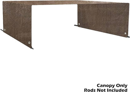 Universal Pergola Replacement Canopy Shade Cover with Breathable HDPE Fabric & Rod Pockets for 10 x 10 FT Pergola, Canopy Size: 192'' L x 106'' W (Mocha Brown)