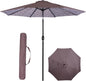 Backyard Expressions 9 ft. Patio Umbrella, Market Table Umbrella w/Tilt and Crank, 8 Ribs