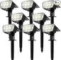 TECKNET Spot Lights Outdoor with 59 LED, 8 Pack Solar Lights Waterproof IP65, Auto On/Off Solar Spot Lights Outdoor, 3 Lighting Modes Solar Powered Garden, 2-in-1 Solars Landscape Light(Cool White)