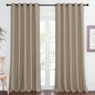 NICETOWN Blackout Curtain Drape for Bedroom - Light Reducing Thermal Insulated Solid Grommet Room Darkening Window Curtain 90 inches Long for Living Room (Taupe, 1 Piece, W66 x L90)