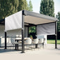 Universal Pergola Replacement Canopy Outdoor Canopy Shade Cover Waterproof Shade Top Cover for Outdoor Patio Porch Backyard(12 x 9 ft,Beige)