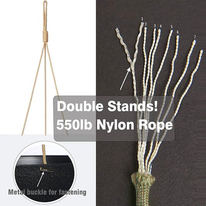 12 Inch 2 Pack Large Hanging Planters for Indoor Outdoor Plants, Plastic Hanging Basket Pots for House Plants Flowers, Black