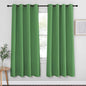 NICETOWN Blackout Curtain Drape 72 inch Long - Grommet Noise Reducing Thermal Insulated Modern Window Treatments for Bedroom Living Room (1 Panel, 52 x 72 Inch, Froest Green)