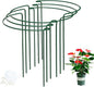 Half Round Snake Plant Support Stakes, Plant Ring for Peonies, Hydrangeas, ZZ, and More - Sturdy, Rust-Proof Plant Support Cages for Indoor and Outdoor Potted Plants (6 Pack, 14x8Inch)