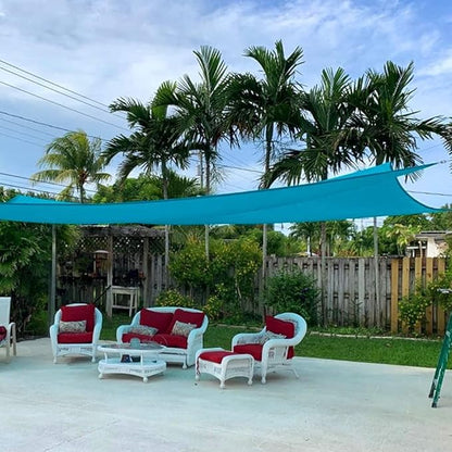 Quictent 20x26ft Sun Shade Sail for Patio, 185GSM Heavy Duty Rectangular Outdoor Sunshades UV Block Outside Canopy Cover for Backyard