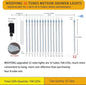 String Lights 32 Tubes 768 LEDs Multicolor Icicle Outdoor Lights