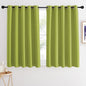 NICETOWN Blackout Curtains 54 Inches Long, Thermal Insulated Room Darkening Curtains for Bedroom, Window Treatment Drapes for Living Room Nursery (W66 x L54 Inch, Fresh Green, 1 Panel)