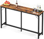 ODK 71 Inch Bar Table, Bar Height Pub Table, Counter Height Bar Table, Rectangular High Top Kitchen & Dining Counter Tables with Sturdy Legs & Easy-to-Clean Top, Vintage Brown