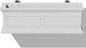 Veradek Brixton Series Plastic Railing Planter - Rectangular Planter for Outdoor Deck/Balcony | Crack-Resistant with Adjustable Rail Attachment | Classic Estate Design for Herbs, Succulents, Flowers