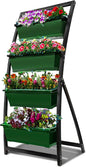 Outland Living 6-Ft Raised Garden Bed - Vertical Garden Freestanding Elevated Planter with 4 Container Boxes - Good for Patio or Balcony Indoor and Outdoor - Perfect to Grow Vegetables Herbs Flowers